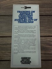 Amtrak's Crescent Train Route Map Brochure Vintage Travel Ephemera