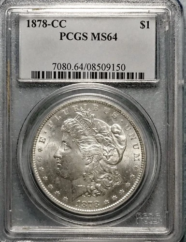 1878-CC $1 Morgan Dollar PCGS MS64/Carson City Mint/Beautiful Coin