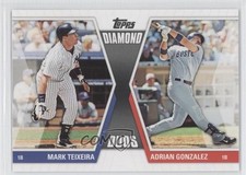 2011 Topps Diamond Duos Series 2 Mark Teixeira Adrian Gonzalez #DD-25 3d5