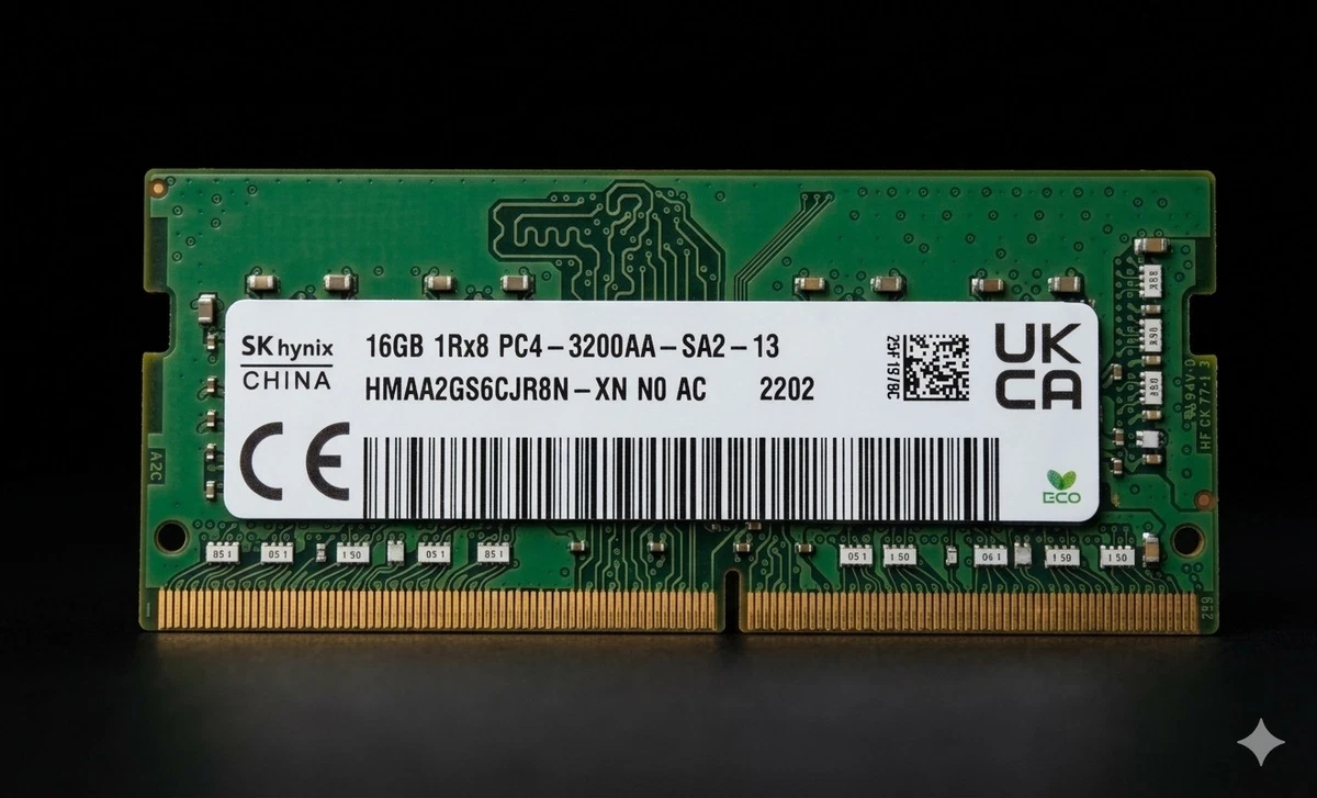PC4-25600 (DDR4-3200) Bus Speed Computer RAM 16 GB Capacity per