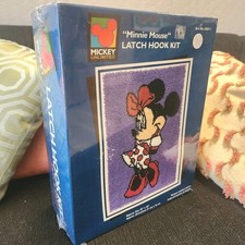 Vintage Disney Mickey Unlimited Latch Hook Kit Minnie Mouse D0011 Sealed Mint