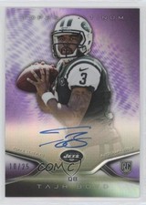 2014 Topps Platinum Auto Rookie Refractor Purple 10/25 Tajh Boyd #17 Auto 0s3