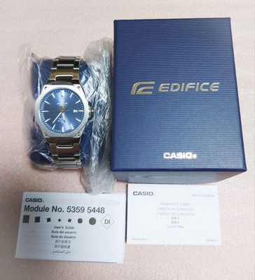 CASIO EDIFICE EFR-S108D-2AVUDF Quartz Watch Stainless Steel Blue Dial
