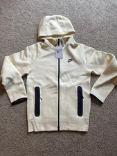 Nike Sportswear Tech Fleece Full-Zip Hoodie Coconut Milk FB7921-113 Mens XS