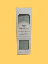 AMAZING BABY Newborn Muslin Swaddle breathable super cotton blanket Baby Gifts