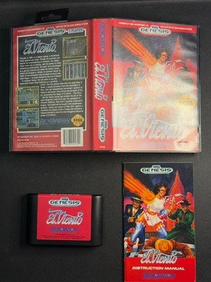 El Viento Sega Genesis Authentic Complete CIB Game Box & Manual Tested Works