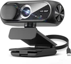 1080P HD Webcam USB w/Mic Noise Canceling Privacy Cover Wide Angle PC Mac