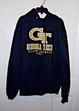 New Condition No tags Men's Georgia Tech Hoodie sweatshirt size Medium Dark Blue