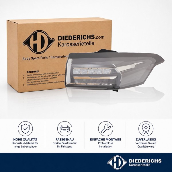 Heckleuchte Rechts Diederichs 4237090 FÜR Peugeot RÜCkleuchte Hecklicht-image