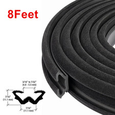8ft Universal For Rv Bus Trucks Flexible Flocked Door Glass Window Run Channel