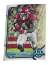 2022 Bowman U Chrome Brian Robinson Silver Rookie Card . rookie card picture