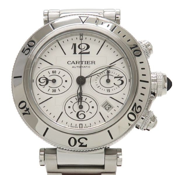 CARTIER Pasha Seatimer Chrono W31089M7 Case Size 42mm Men's Used