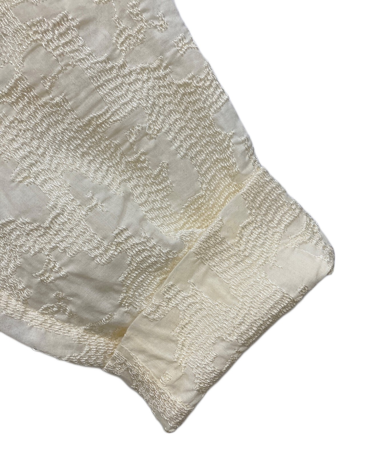 Ameri 2WAY EMBROIDERY RUFFLE BLOUSE Free ivory Ex… - image 6