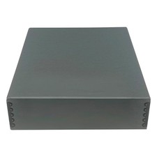 , Drop Front Archival Storage Box, Gray, 11.75x15.25x3 Inch