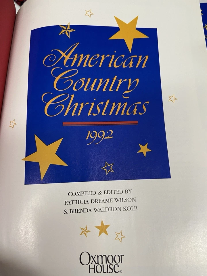 Oxmoor house 1992 American Country Christmas, Recipes Crochet Decorations -mint- - Image 2 of 4