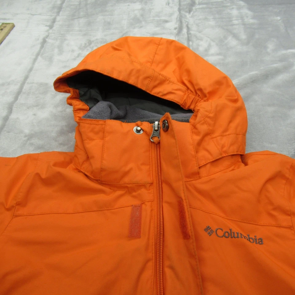 Chaqueta Columbia Niños XXS 4-6 Gris Naranja 3 en 1 Forro Extraíble Impermeable para Nieve Foto 4 de 4