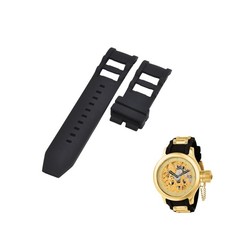 Russian Diver 1243 26mm Black Rubber Watch Strap For Invicta