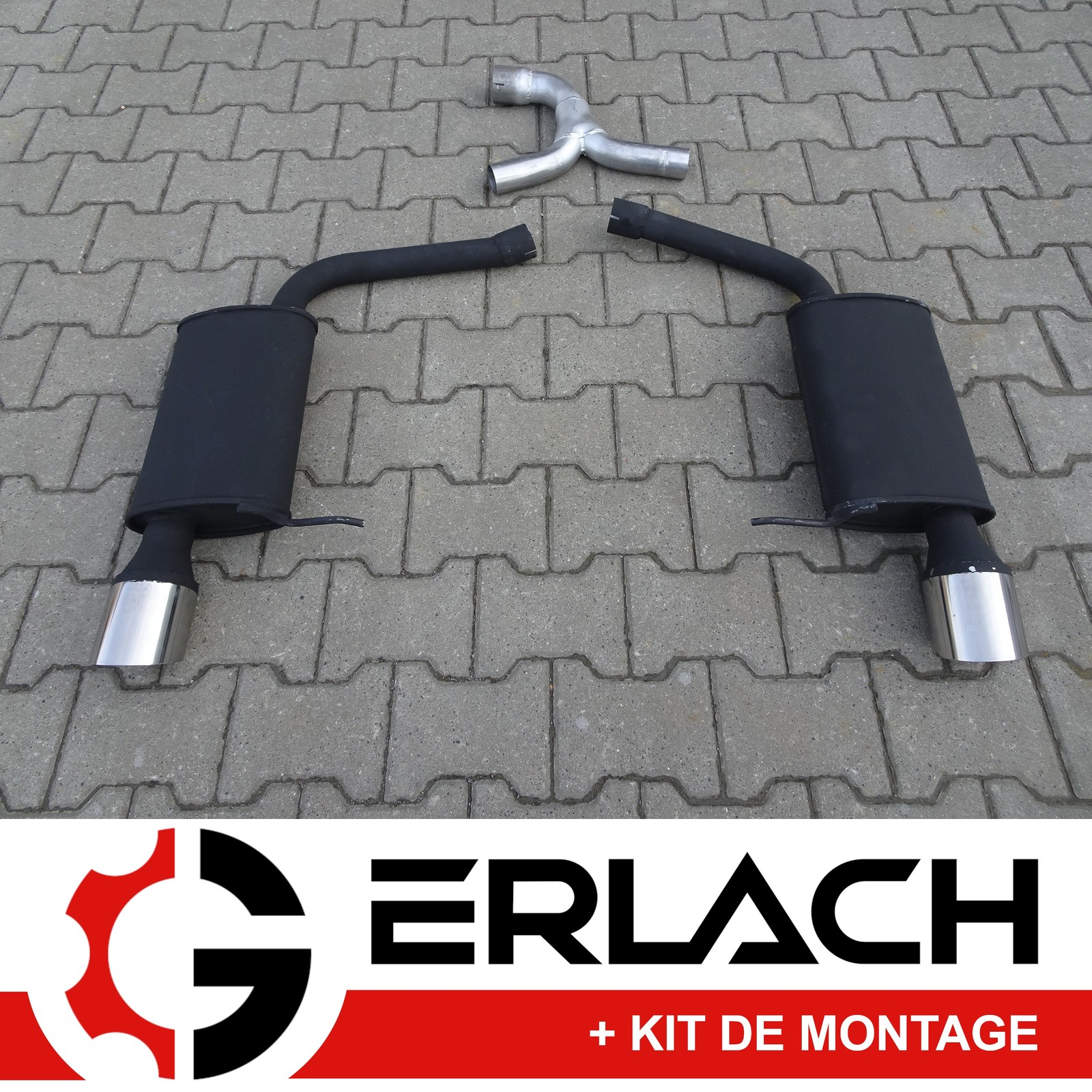 Echappement silencieux performant Passat 3.6 R36 pour un flux libéré
