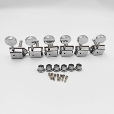 Vintage Guitar Tuning Pegs Guitar Tuners Machine Heads Black for Strat/Tele 8mm