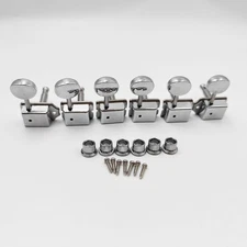 Vintage Guitar Tuning Pegs Guitar Tuners Machine Heads Black for Strat/Tele 8mm