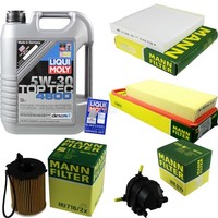 Inspektionskit Filter Liqui Moly ÖL 5L 5W-30 FüR CitroëN Xsara N1 1.4 Hdi N0 N2