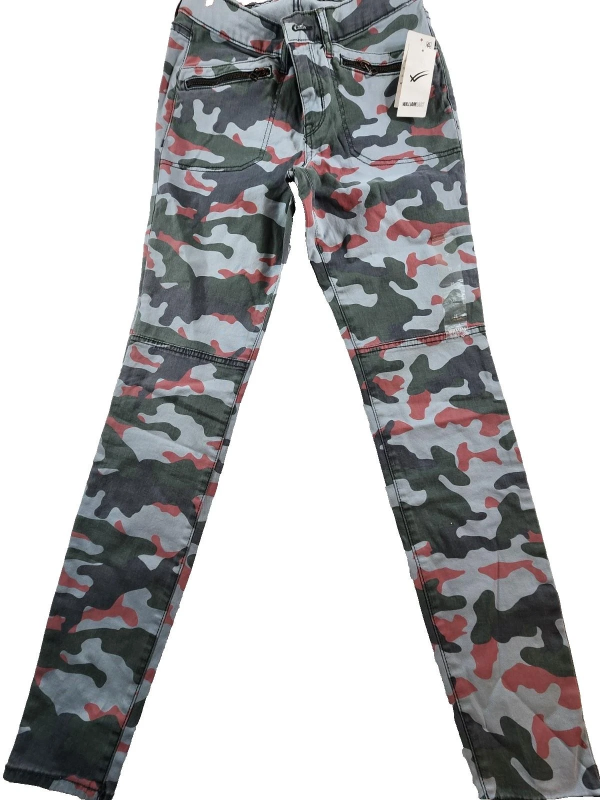 William Rast Jane Skinny Cargo Camo Pants Olive/Pink Size 26 NWT Women Juniors
Opens in a new window