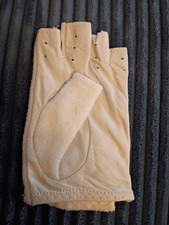 Mens Left Hand Tennis Glove Soft leather Half Finger Glove Vintage SM Md LRG XL