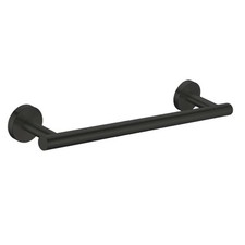 16 Inches Matte Black Towel Bar Bathroom Hardware 304 Stainless Steel Wall Mo...
