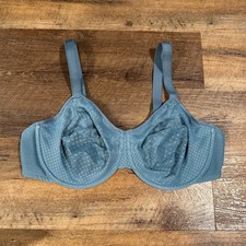Wacoal Visual Effects Minimizer 42D Bra Womens Blue Underwire Unlined