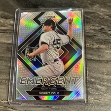 2022 Panini Prizm Gerrit Cole Silver Prizm Emergent Insert E-5 New York Yankees