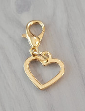 Heart Charm Zipper Decoration Lobster Claw Clasp Keychain