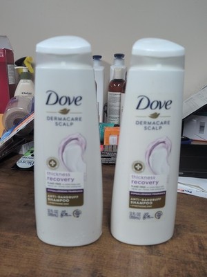 2 Dove DermaCare Scalp Thickness Recovery Anti-Dandruff Shampoo 12 Oz