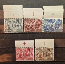 Vaticano, francobolli Città del Vaticano 1951 Mi 180-184 (edizione completa) nuovo di zecca
