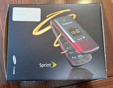 Samsung M320 Flip Phone Sprint Red New In Box Never Used