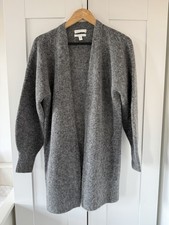 H&M Grey Alpaca Wool Blend Long Cardigan Soft...