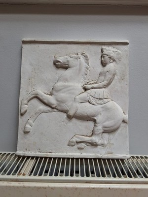 Antiker griechischer Gott Gips Wandbehang Relief