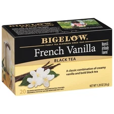Bigelow French Vanilla Black Tea Bags, 20 Count Box (Pack of 6), Caffeinated