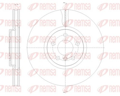 REMSA 61789.10 Brake Disc for MINI