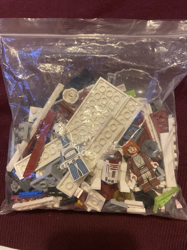 Lego Star Wars Obi WAN’s Jedi Star fighter  Set Complete With Minifigures