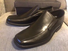 Bruno Marc Men’s Black Slip-On Shoes – UK Size 14 ~ Brand New & Boxed