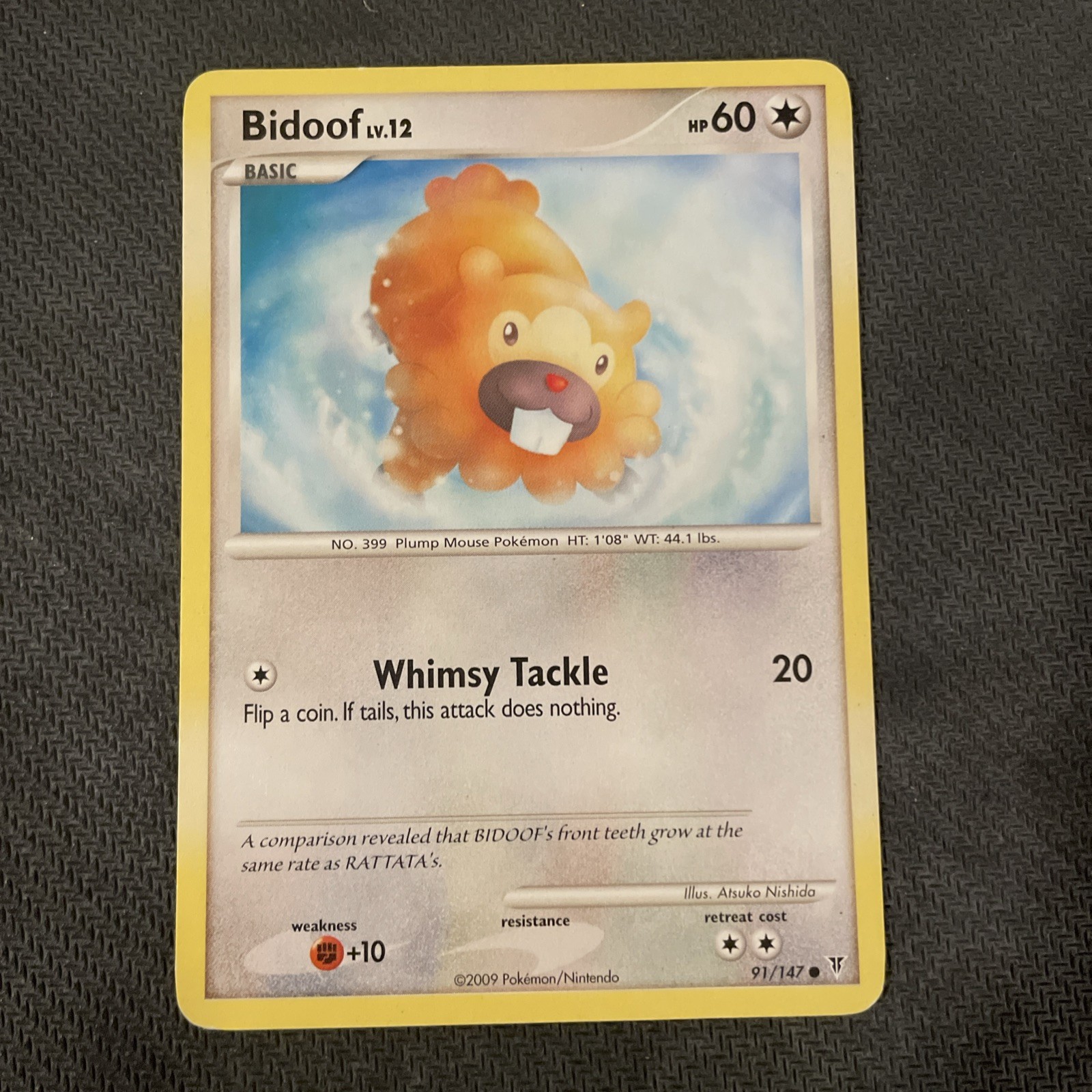 Bidoof 91/147 Pokemon Supreme Victors Common 2009 LP