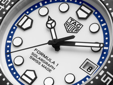 TAG Heuer Formula 1 Solargraph White Dial Blue TH Polylight Watch WBY1162.FT8105 3