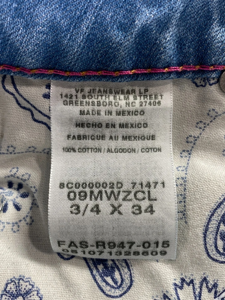 Wrangler Premium Patch Low Rise Bootcut Jeans Womens 3/4 x 34 Western Rodeo - Image 4 of 4