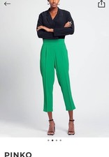 Pinko Trousers, green, size 42 Or 6 Us, Brand New