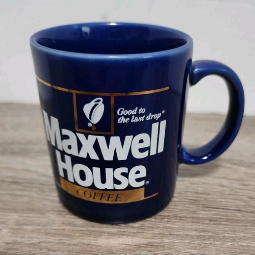 Vintage Maxwell House Kaffeetasse "Good To The Last Drop" dunkelblau 10 oz Becher - Bild 2 von 11