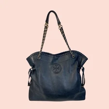 TORY BURCH Luxury Designer Leather Marion Slouchy Hobo Shoulder Bag Tote