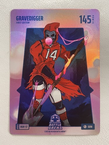 2025 Bo Jackson Battle Arena GUM Battlefoil GRAVEDIGGER - Stefon Diggs 145 power