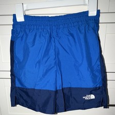 The North Face Boys Colorblock Swim Shorts Blue/Navy Size 12 Mesh Lined
