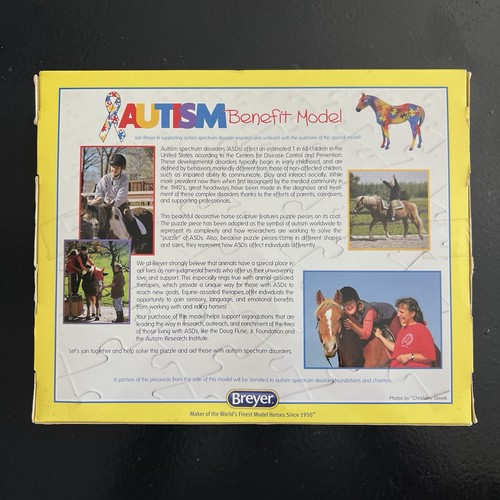 Breyer Model Horse AUTISM BENEFIT MODEL No. 1736 Hope Horse NEW IN BOX 2015 VTG - Bild 2 von 6