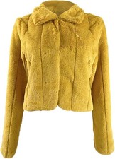 Laundry by Shelli Segal Women's Faux-Fur Shrug L, Honey 